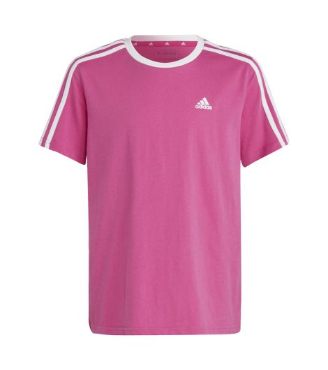 Adidas Essentials 3-Stripes Cotton Loose Fit Boyfriend Kid's T-Shirt