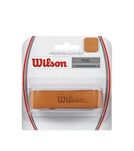 Wilson Tennis Replacement Grip, Premium Leather Grip (Sold Single)