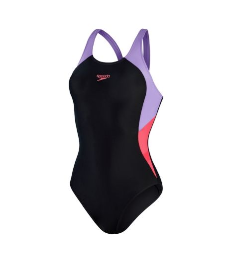 Speedo Women's Colourblock Splice Muscleback Swimsuit