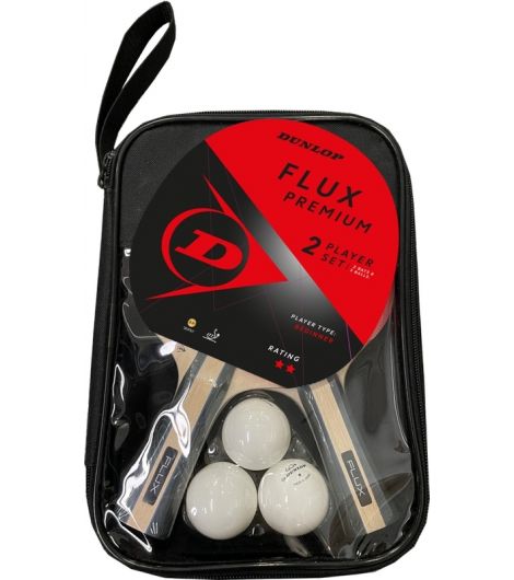 Dunlop Table Tennis Flux Premium 2 Player Set