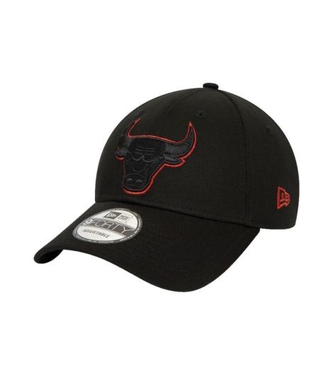 New Era Chicago Bulls Metallic Outline Black 9Forty Adjustable Men's Cap