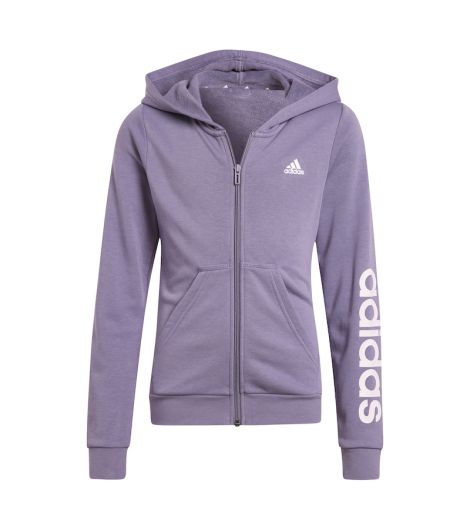 Adidas Kid's Essentials Linear Logo Full-Zip Hoodie