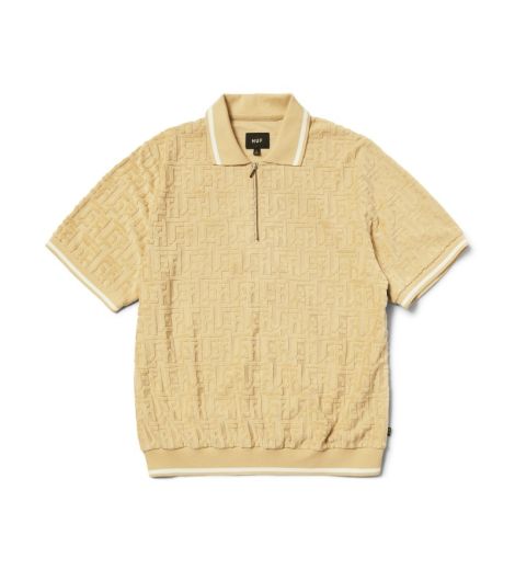 HUF TETHER JACQUARD SHORT SLEEVE TERRY TOP