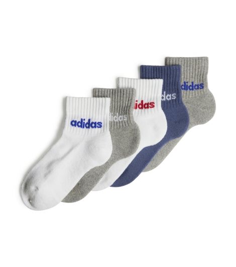 Adidas Kid's Linear Ankle Socks 5 Pairs