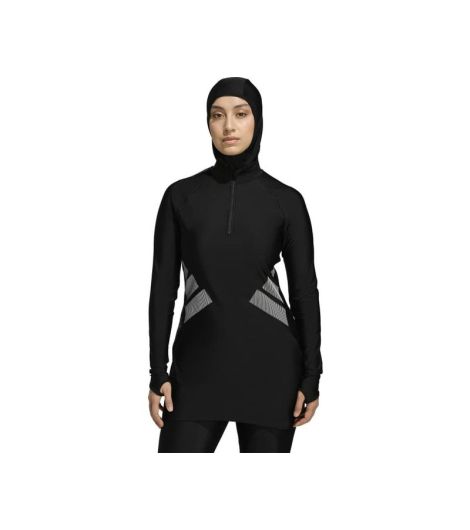 Adidas Big Bars Long Sleeve Women's Swim Top 