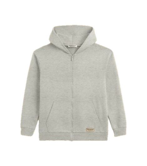 Unisex Cotton Oversized Zip Hoodie