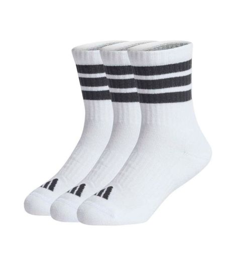 Adidas 3Stripes Cushioned Sportswear Crew Unisex Kid'S Socks 3 Pair Pack