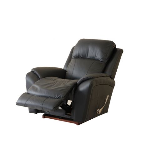 Barrett Reclina-Way Recliner (Leather) - Black