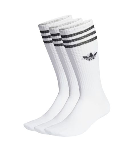 ADIDAS SOLID CREW SOCKS (3 PAIRS)