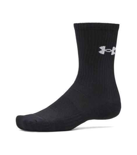 Under Armour Unisex Performance Cotton 3P Crew Socks