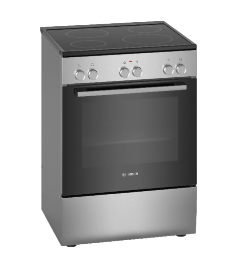Bosch Series 2 4 Burners Electric Cooker, 60x60cm, HKL060070M - Stainless Steel