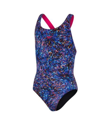 Speedo Kid's Digital Allover Leaderback Swimsuit