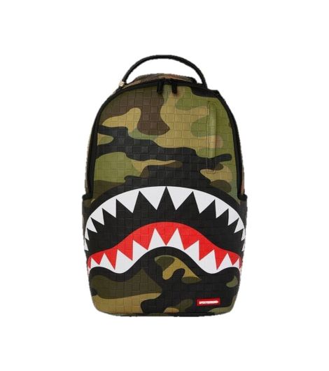 Sprayground Woodland Camo Check Dlxsv Backpack