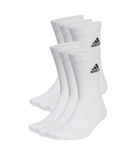 Adidas Cushioned Sportswear Men's Crew Socks 6 Pairs