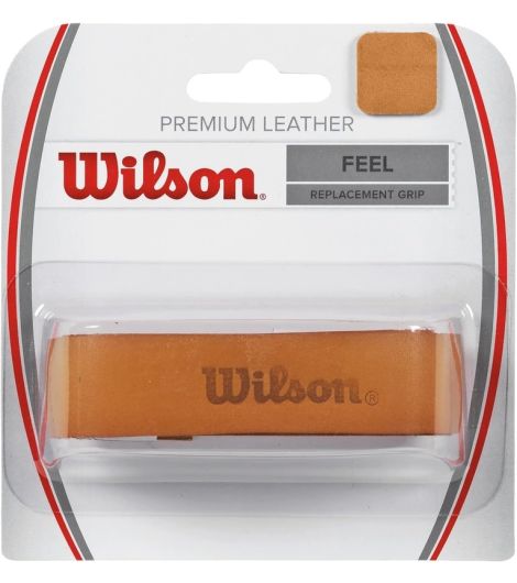Wilson Tennis Replacement Grip, Premium Leather Grip (Sold Single)