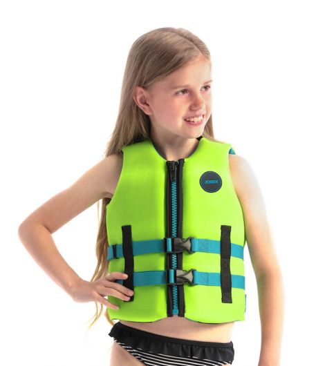 Jobe Neoprene Vest Girls Lime Green