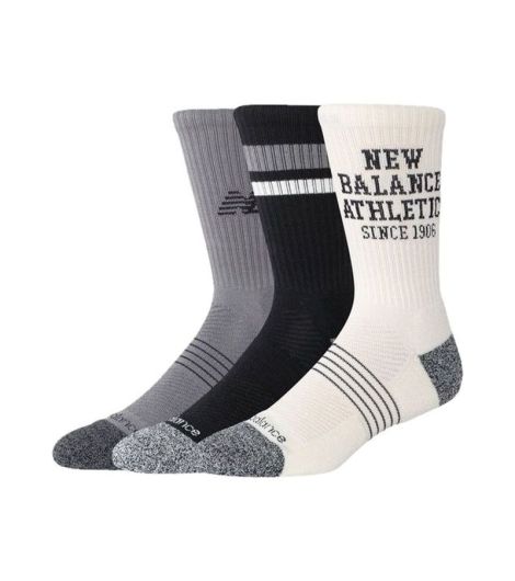 New Balance Unisex Active Graphic Crew Socks 3 Pack