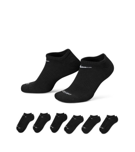 Nike Everyday Plus Cushioned Training No-Show Socks (6 Pairs)