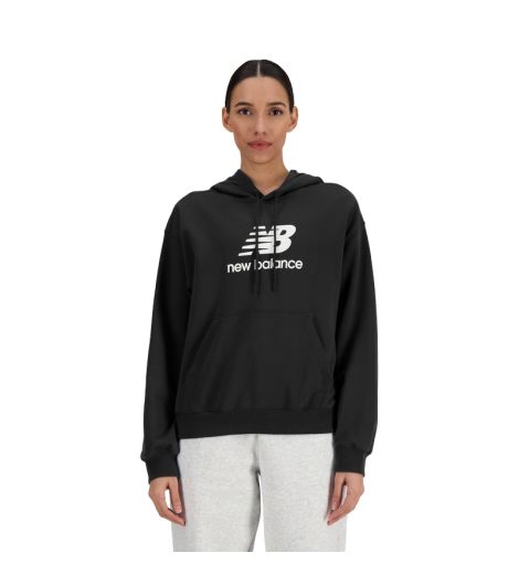 New Balance Women's French Terry Stacked Logo Hoodie