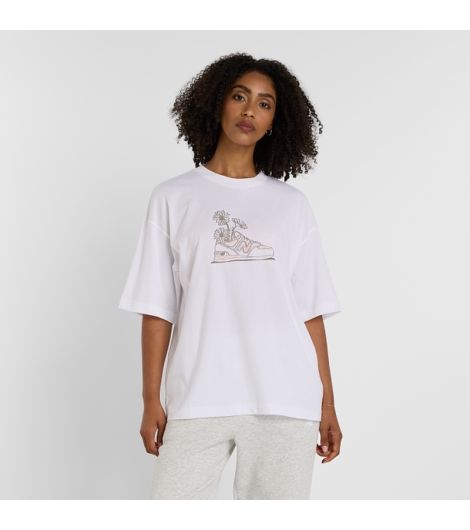 New Balance Women's Oversized Flower T-Shirt