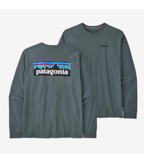 Patagonia Men's Long-Sleeved P-6 Logo Responsibili-Tee