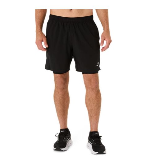 Asics Men's Silver 2N1 7In Short