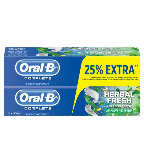 Oral-B Complete Whitening Mouthwash Toothpaste 100 ml