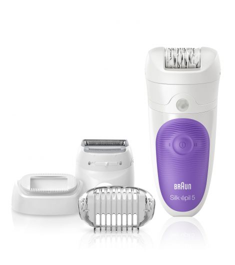 Braun Silk-epil 5 5-541 Wet & Dry Epilator With 4 Extras