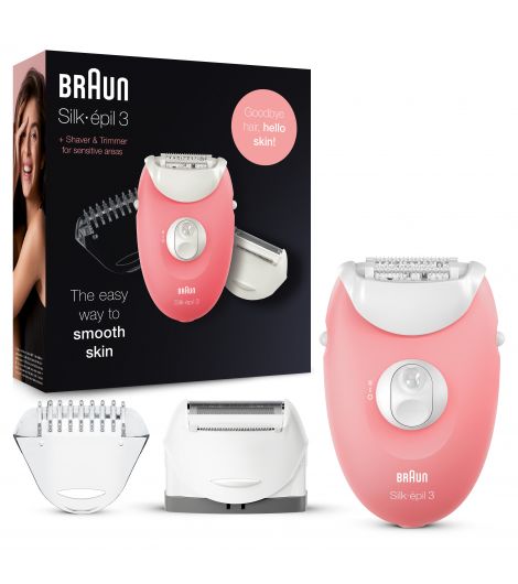 Braun Se 3440 Silk-Ã©pil 3 Starter 3 In 1 Hair Removal Epilator