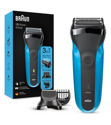 Braun Series 3 310 BT Electric Shaver, TRIMMER & EDGER