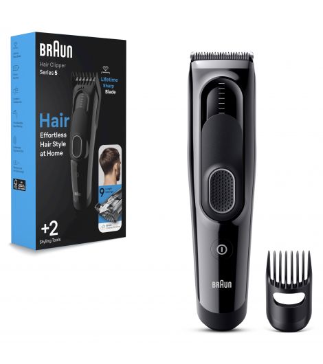 Braun Hair Clippers Series 5 5310, Hair Clippers for Men with 9 Length Settings