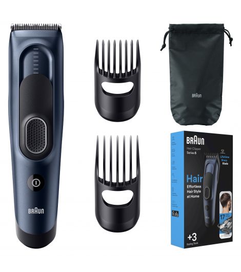 Braun Hair Clippers Series 5 5350, Hair Clippers for Men with 17 Length Settings