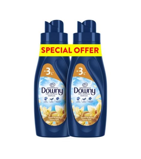 Downy Concentrated Vanilla & Musk Fabric Conditioner, 2x1L