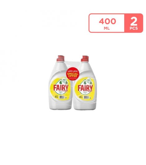 Fairy Lemon Dishwashing Liquid 2 x 400 ML