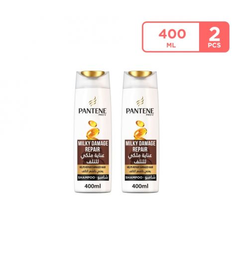 Pantene Milky Damage Repair Shampoo 2x400 ML