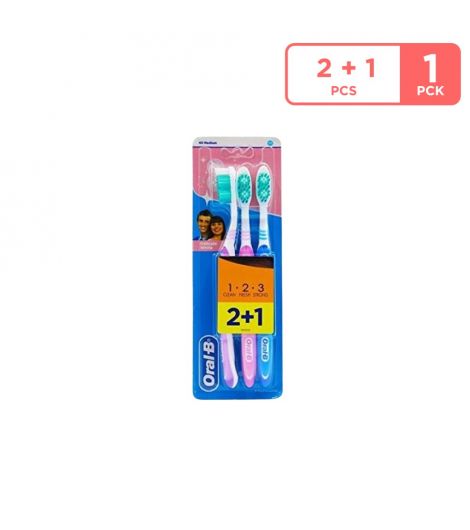 Oral-B Toothbrush Classic 40 Medium - 2+1 Free