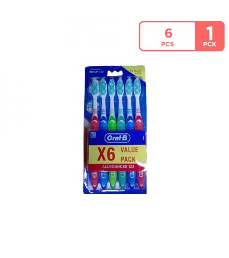Oral-B All Rounder Toothbrushes Set of 3 Pieces Medium