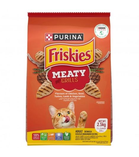 Purina Friskies Meaty Grills Dry Cat Food 2.5 kg