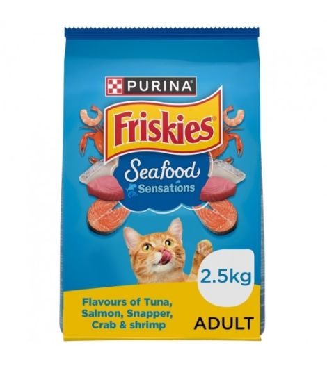 Purina Friskies Seafood Sensation Dry Cat Food 2.5 Kg