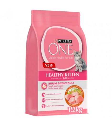 Purina One Healthy Kitten With Chicken (1-12 months) 1.2 kg