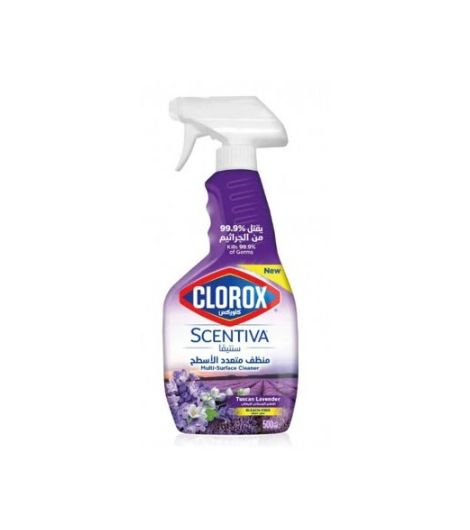 Clorox Scentiva Tuscan Lavender Multipurpose Cleaner Spray 500 ml