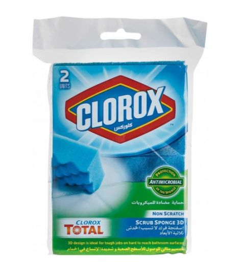 Clorox Non Scratch Scrub Sponge 3D 2 Pieces