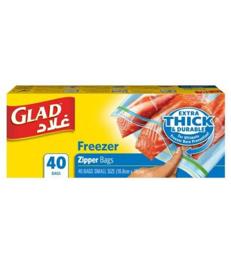 Glad Freezer Zipper 40 Bags