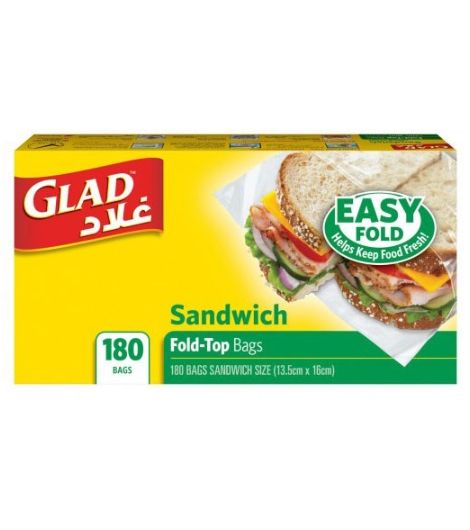 Glad OM Sandwich 180 Bag