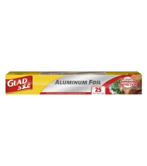 Glad Aluminum Foil 25 sqft 30 cm x 7.7 m