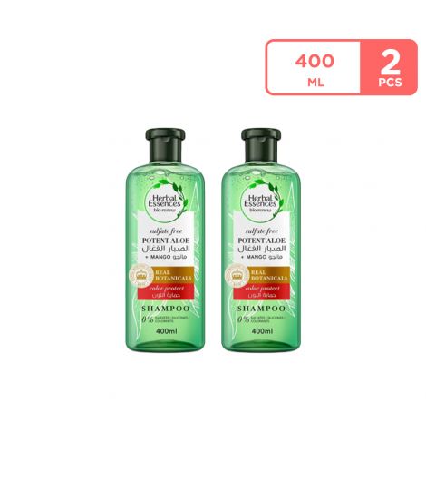 Herbal Essences Aloe Vera+ Mango Shampoo 2 x 400 ML