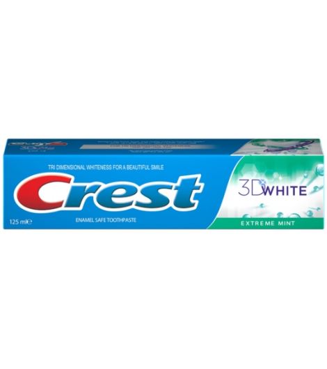 Crest 3D White Fresh Extreme Mint Toothpaste 125 ml