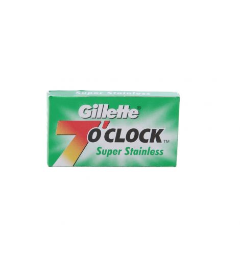 Gillette 7 O'Clock Super Stainless Blade 5 Pieces