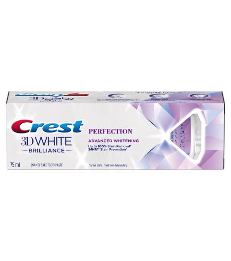 Crest 3d White Brilliance Perfection Enamel Safe Toothpaste 75 ml