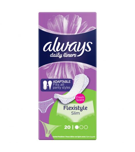 Always Panty Liners Multiform Protect Fresh Scent Normal 20 Pieces